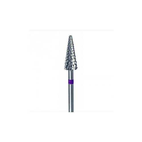 FRESA CARBURO CÓNICA MORADA