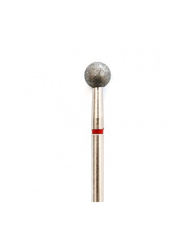 FRESA DIAMANTE BOLA ROJA 050 PARA CUTÍCULA