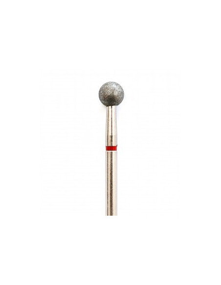 FRESA DIAMANTE BOLA ROJA 050 PARA CUTÍCULA