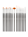 SET PINCELES ULTIMATE NAIL ART X15